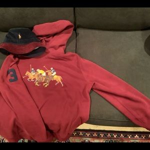 Polo triple pony hoodie large